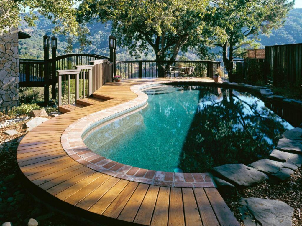 Swimming pool decks